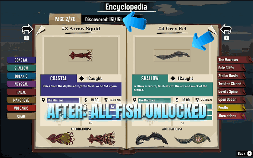 DREDGE — Encyclopedia Filler (screenshot 2)